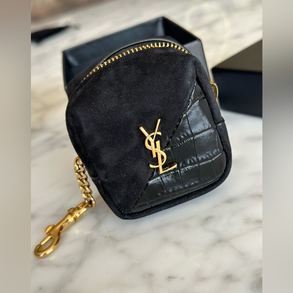 🔥SOLD 🔥Saint Laurent cube bag charm AirPod case coin case mini pouch - Picture 2 of 8